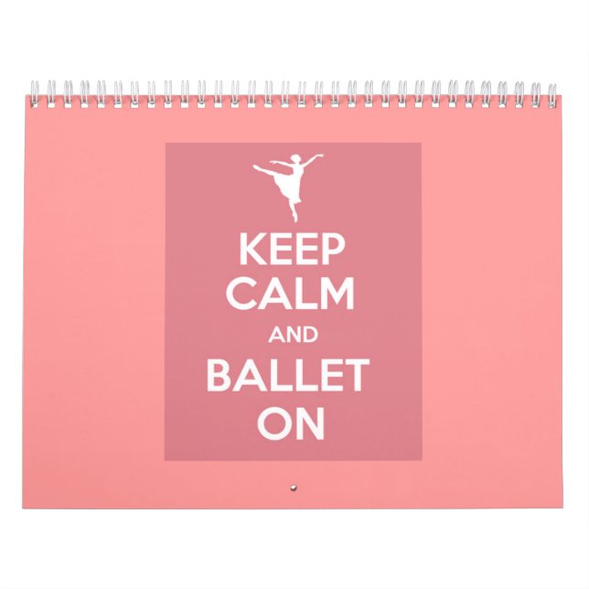 Keep calm and ballet on calendar (Cover)