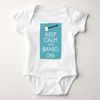 Keep Calm and Banjo On! Baby Bodysuit