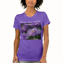 Keep Calm And Be Purple/Aster Flower/