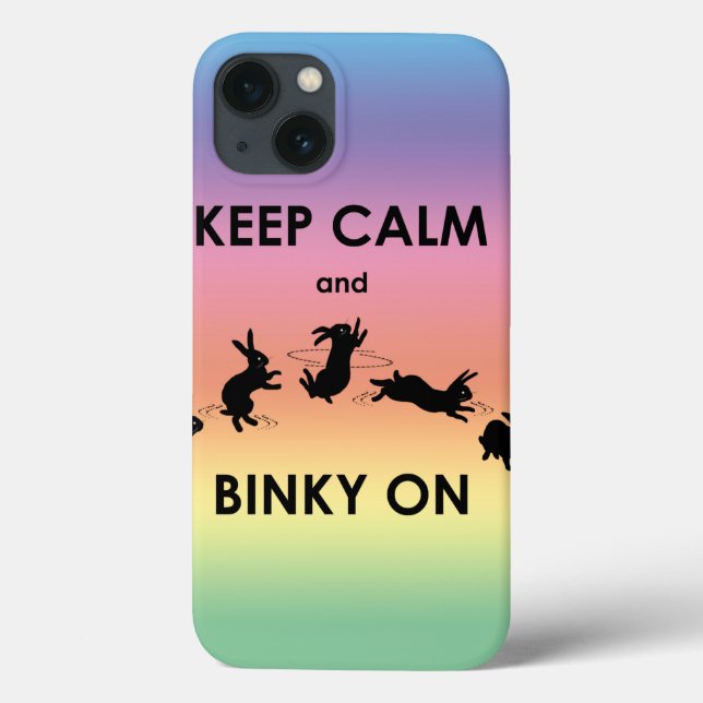 Keep Calm and Binky On iPad Mini Case (Rainbow) (Back)