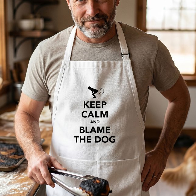 Keep Calm and Blame The Dog Standard Apron (Creator Uploaded)