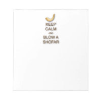Keep Calm and Blow a Shofar Notepad