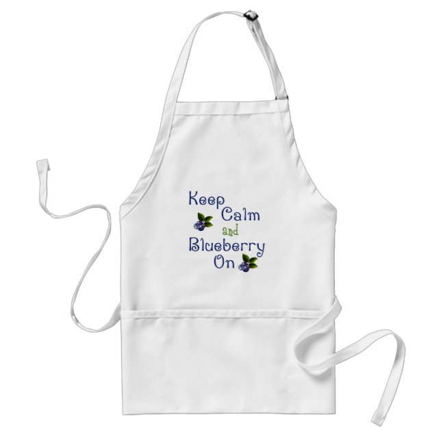 Keep Calm And Blueberry On Apron (Front)