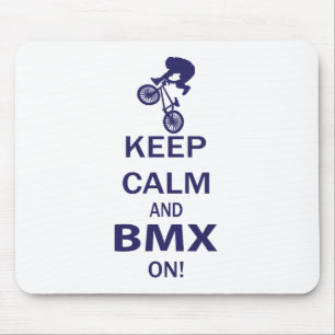 Keep Calm and BMX ON Mouse Pad