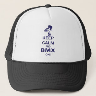 Keep Calm and BMX ON Trucker Hat
