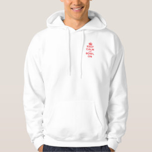 "Keep Calm and Bowl On" Hoodie 1-Sided (Men's)