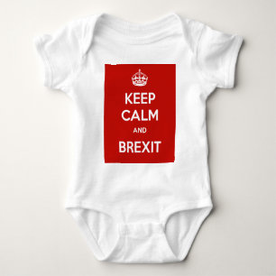 Keep Calm and Brexit Baby Bodysuit