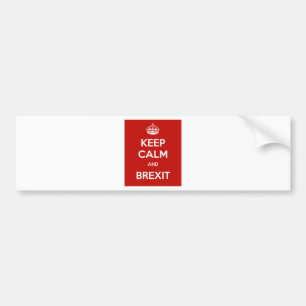 Keep Calm and Brexit Bumper Sticker