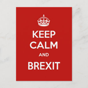 Keep Calm and Brexit Postcard