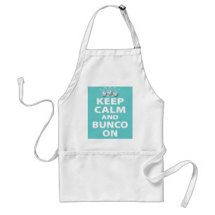 Keep Calm and Bunco On Design Standard Apron
