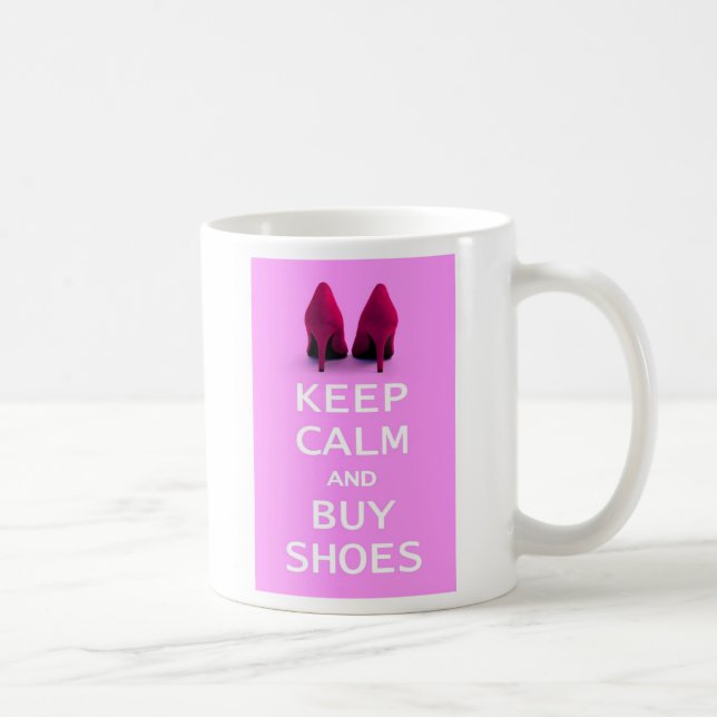 Keep Calm and Buy Shoes Coffee Mug (Right)