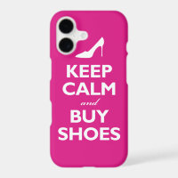 Keep Calm and Buy Shoes (hot pink)