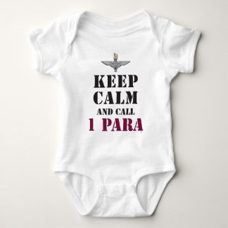 KEEP CALM AND CALL 1 PARA BABY BODYSUIT