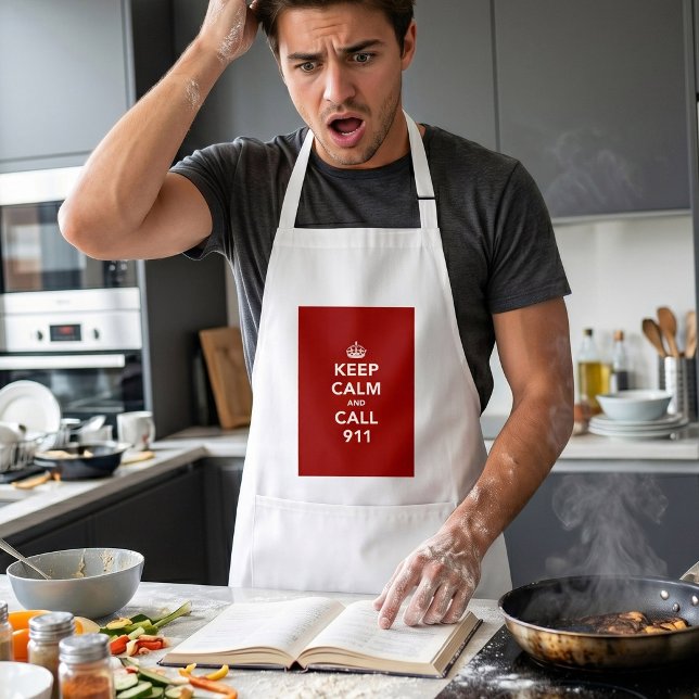 Keep Calm and Call 911 Standard Apron (Creator Uploaded)