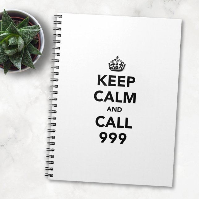 Keep Calm and Call 999 Notebook (Creator Uploaded)