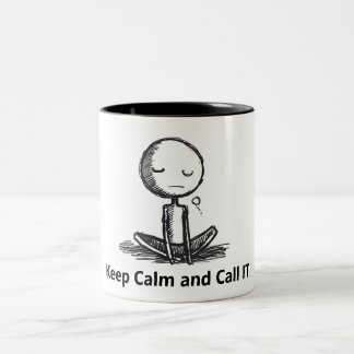 Keep calm and call IT, funny mug