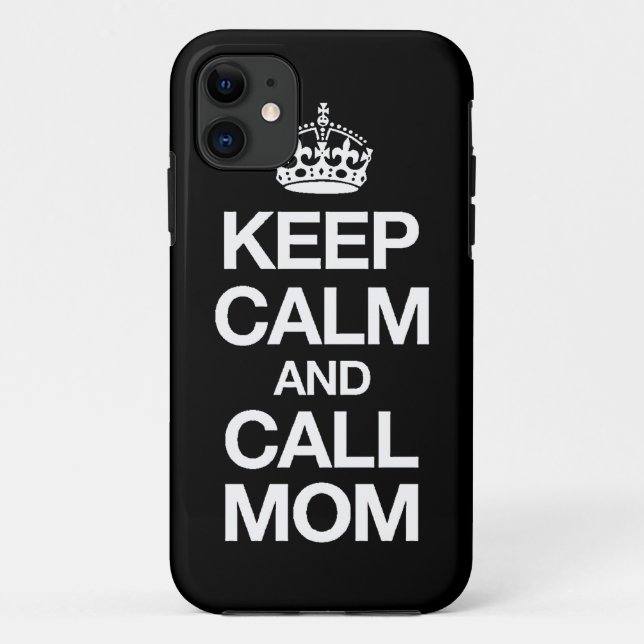 Keep Calm And Call Mum iPhone 5 Case (Back)