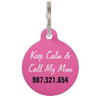 Keep Calm and Call Mum Paw Print Custom Dogs Name