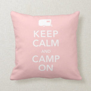 Keep Calm and Camp On - RV Queen of the Road Cushion
