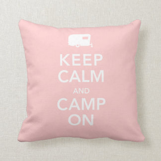 Keep Calm and Camp On - RV Queen of the Road Cushion