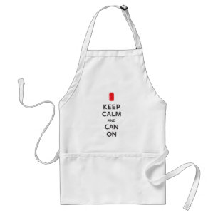 Keep Calm and Can On Standard Apron