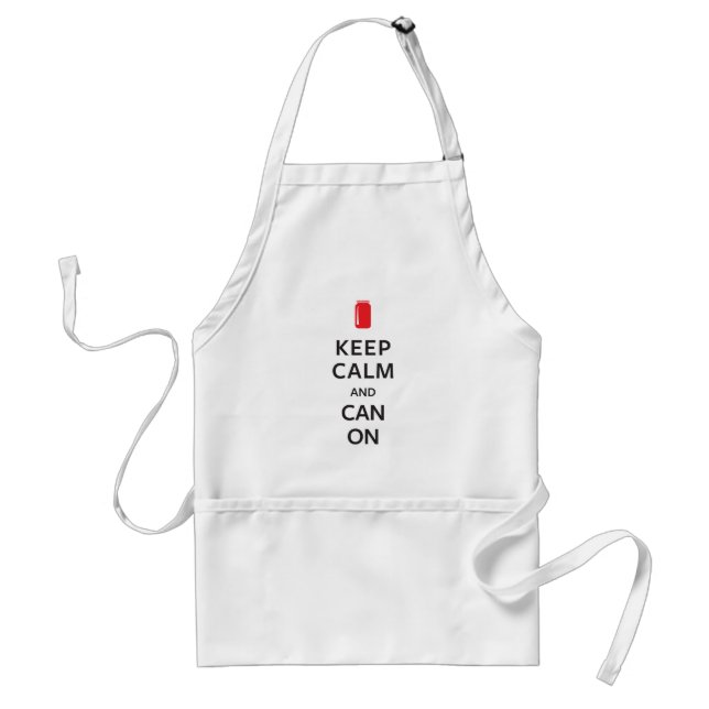 Keep Calm and Can On Standard Apron (Front)