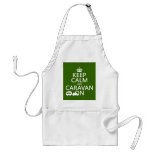 Keep Calm and Caravan On (customisable colours) Standard Apron