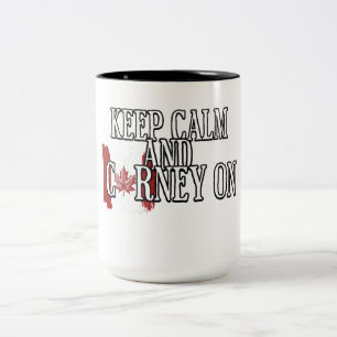 Keep Calm and Carney On Two-Tone Coffee Mug