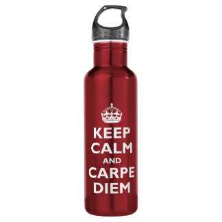 Keep Calm and Carpe Diem 710 Ml Water Bottle