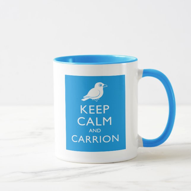 Keep Calm and Carrion (crow) Mug (Right)