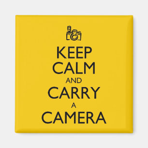 Keep Calm and Carry a Camera Magnet