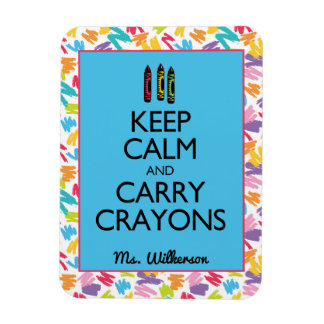 Keep Calm and Carry Crayons Magnet