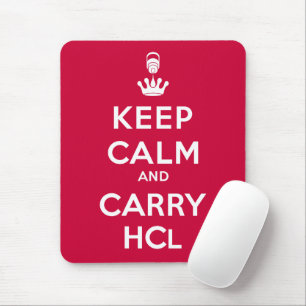 Keep Calm and Carry HCl Mouse Pad