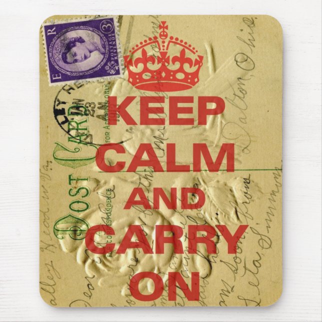 Keep calm and carry mouse pad (Front)