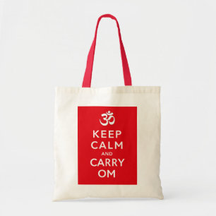 Keep Calm and Carry Om Crafts and Shopping Tote Bag