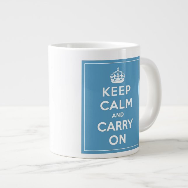Keep Calm and Carry On 20 0z. mug (Front Right)
