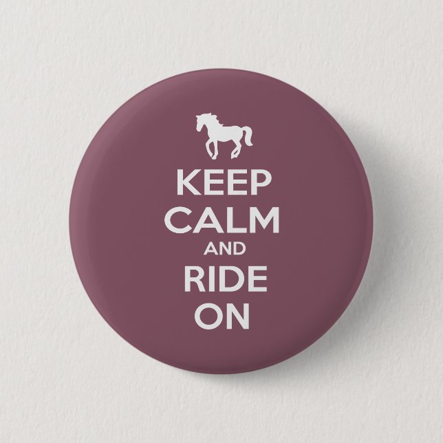 Keep Calm and Carry On 6 Cm Round Badge (Front)