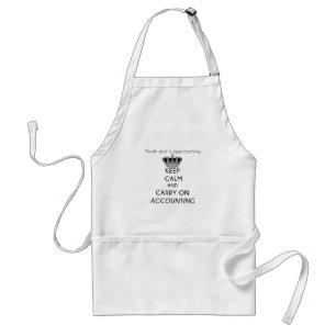 Keep Calm and Carry On Accounting Standard Apron