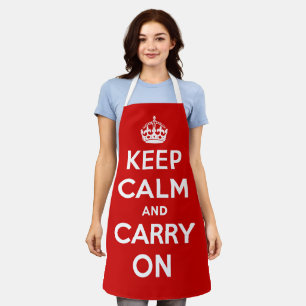 Keep Calm and Carry On Apron