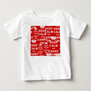 Keep Calm and Carry On Baby T-Shirt
