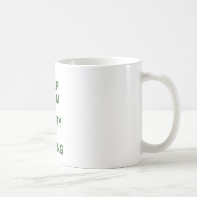 Keep Calm and Carry On Baking Coffee Mug (Right)