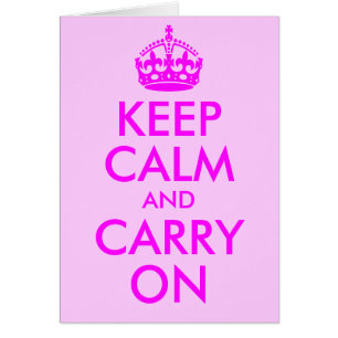 Keep Calm and Carry On Card