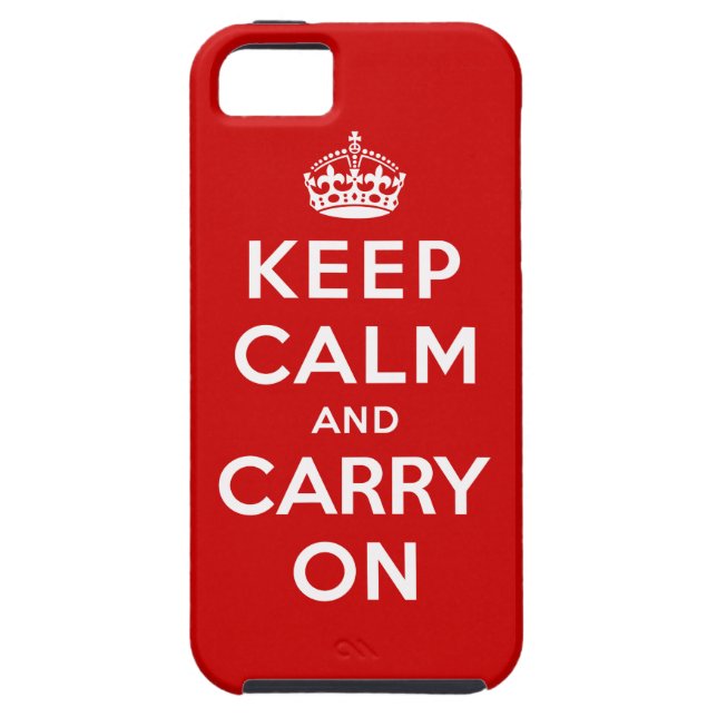 Keep Calm and Carry On Case-Mate iPhone Case (Back)