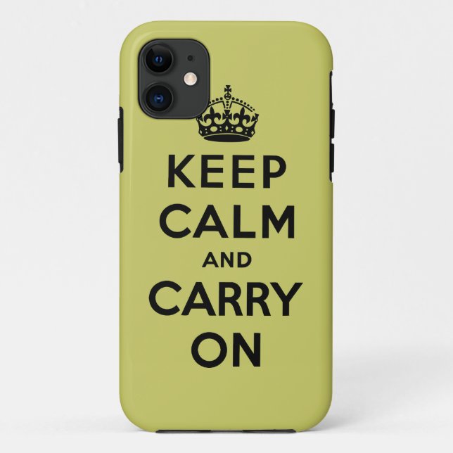 Keep Calm And Carry On Case-Mate iPhone Case (Back)