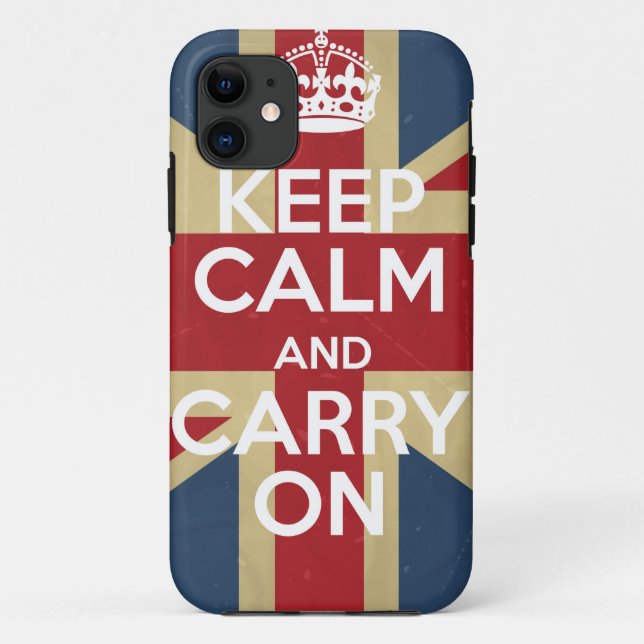 Keep Calm And Carry On Case-Mate iPhone Case (Back)