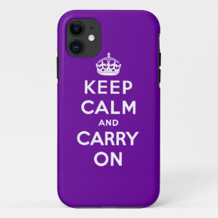 Keep Calm And Carry On iPhone 11 Case