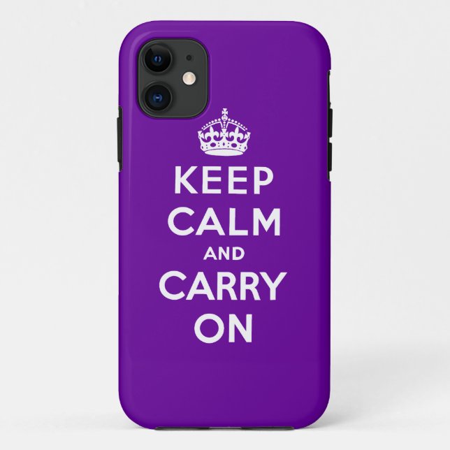 Keep Calm And Carry On Case-Mate iPhone Case (Back)
