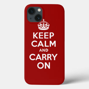 Keep Calm and Carry On iPhone 13 Case