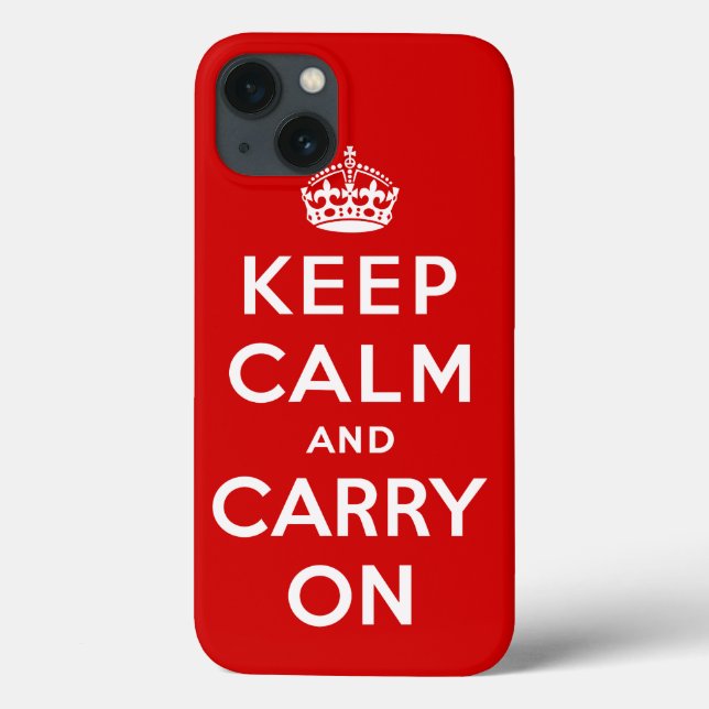 Keep Calm and Carry On Case-Mate iPhone Case (Back)