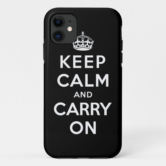 Keep Calm and Carry On Case-Mate iPhone Case (Back)